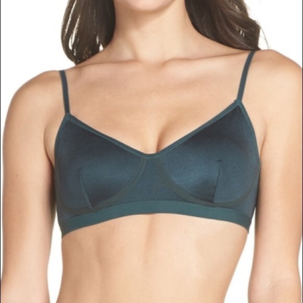 Madewell satin Emily bralette xs NWOT